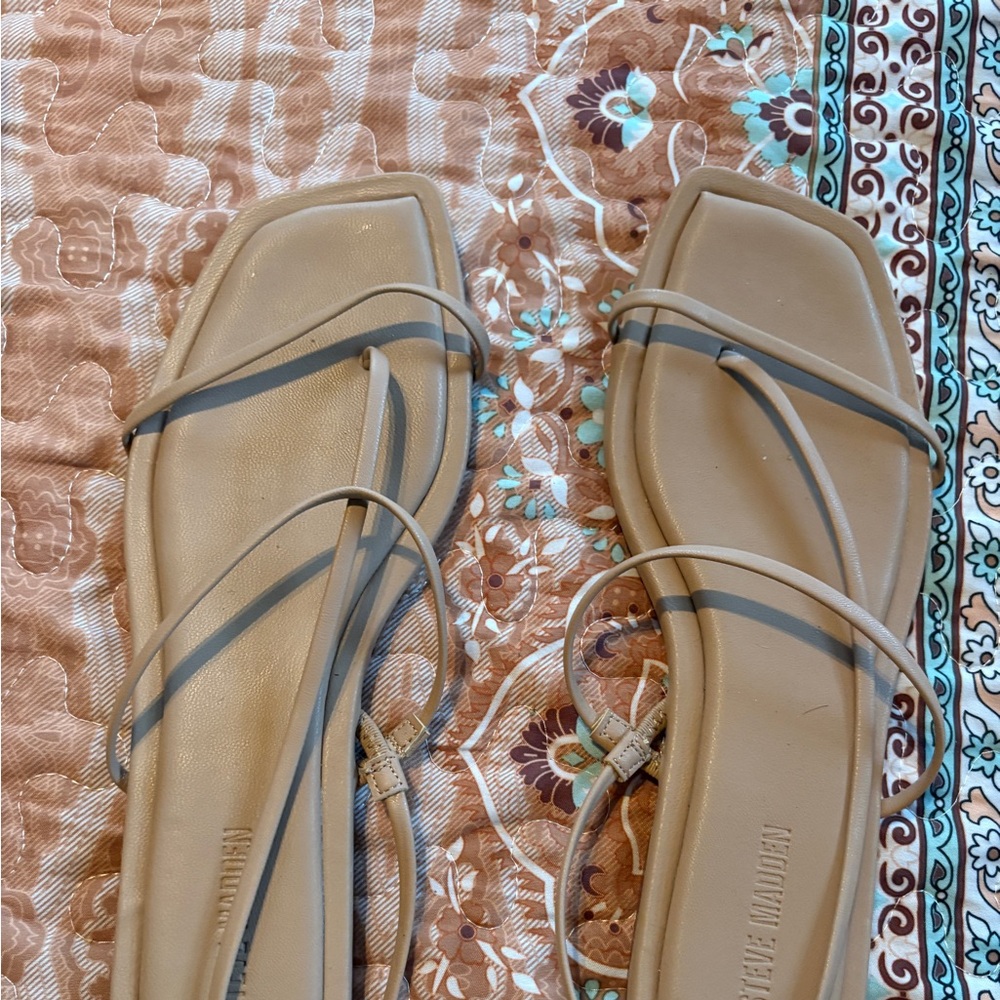 Steve Madden Tan Strappy Sandals
